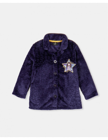 Adorable Santoro Fleece Buttoned Girls' Bed Jacket - Pigiama Bimbi