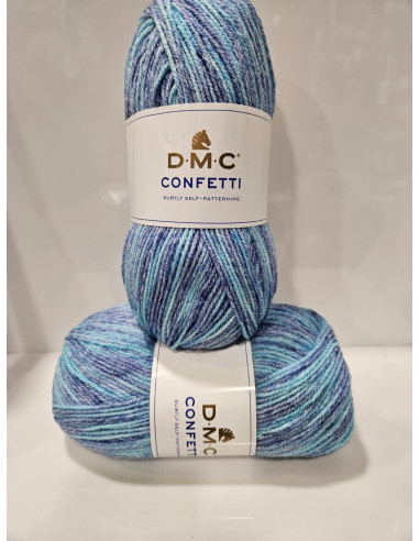 Dmc Lana Confetti Sfumata Gomitolo 100grammi 355 metri 20% Lana 80% Acrilico art.8147