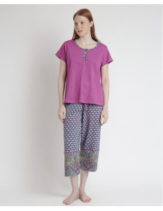 Admas Pigiama Pinicchietto fantasia maglia MC cotone art .63065